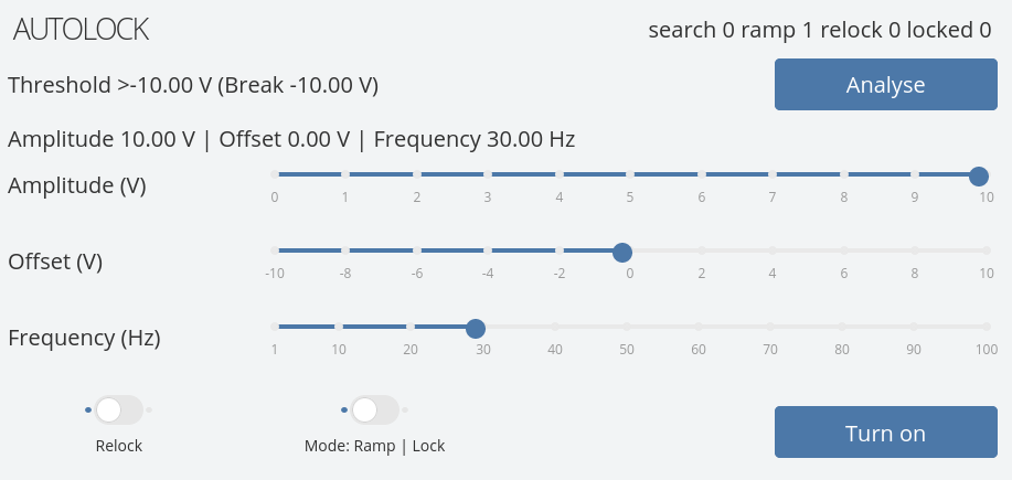 Autolock widget