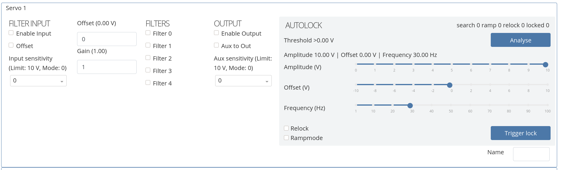 Servo Section